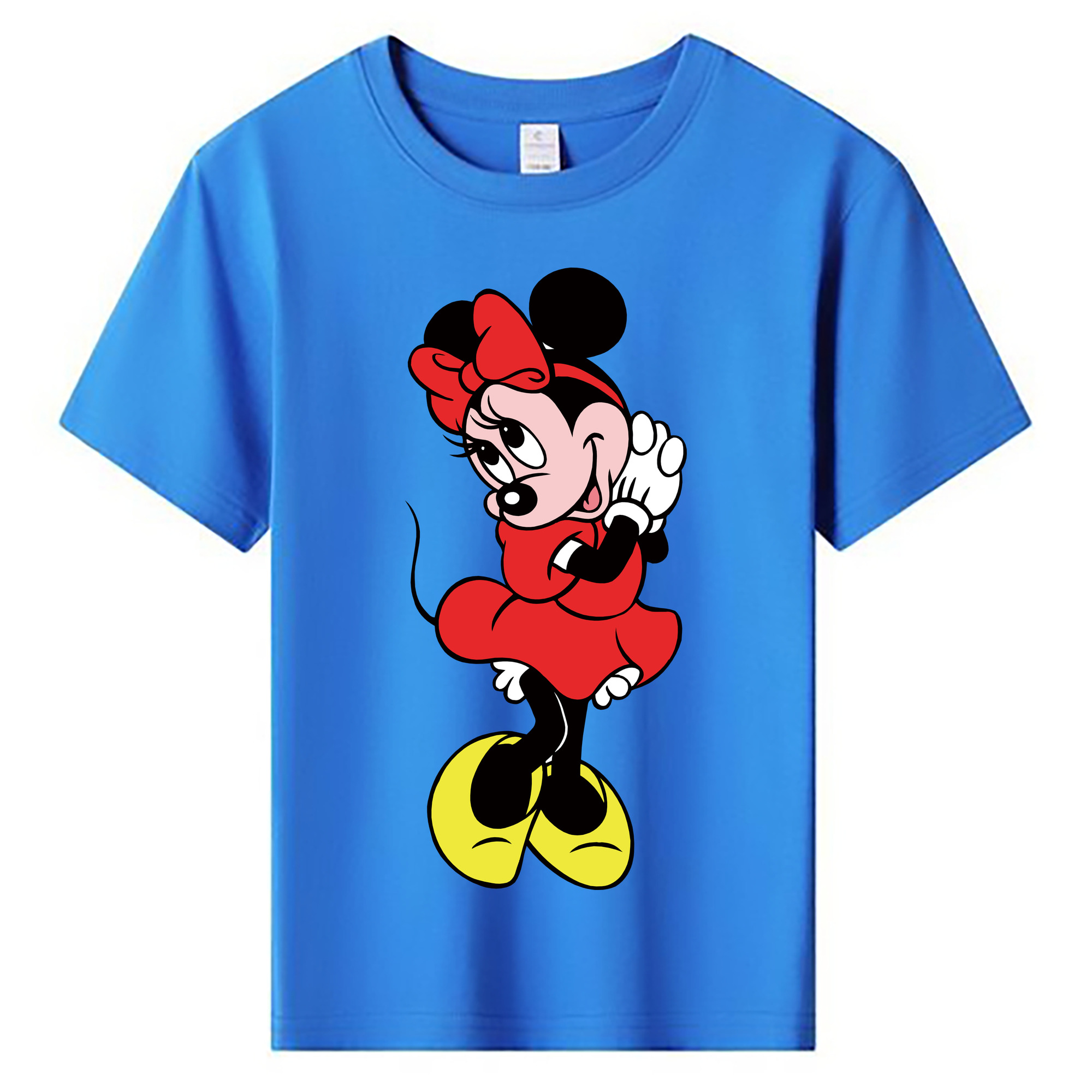 ミッキーマウス Mickey Mouse 綿100％キッズTシャツ（フロントプリント）